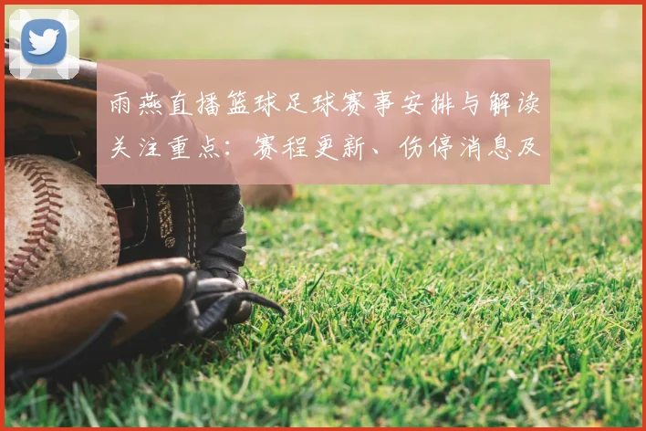 雨燕直播篮球足球赛事安排与解读关注重点：赛程更新、伤停消息及对阵看点